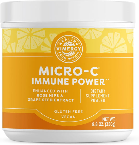Vimergy Micro-C Immune Power TM *- 250g - Gentle Form \u2013 Antioxidant Phytonutrients \u2013 Immune & Nerve Support \u2013 Benefits Bone & Cartilage \u2013 Gluten-Free \u2013 Kosher \u2013 Vegan