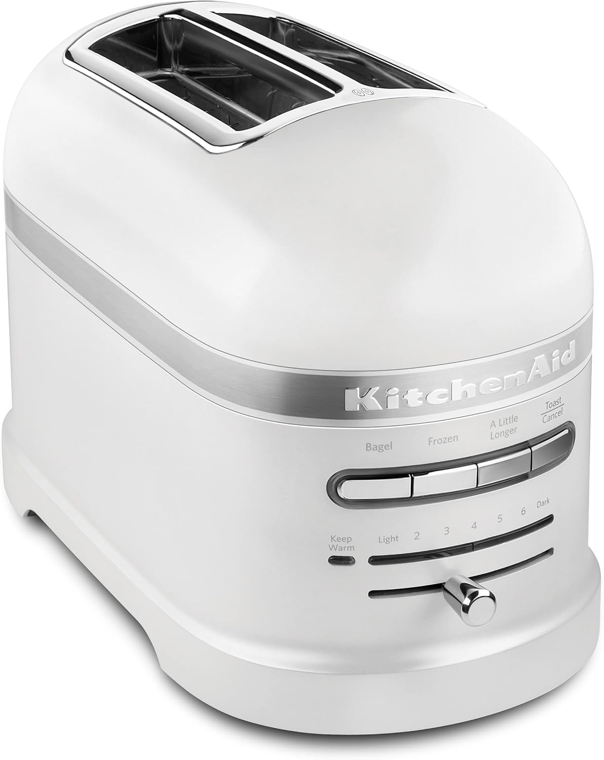KitchenAid 2 Slice Pro Line Automatic Toaster with Extra Wide Slots KMT2203FP, Frosted Pearl White