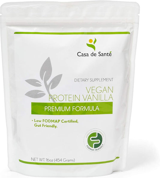 Low FODMAP Certified Elemental Vegan Protein GLP1 IBS & SIBO Gut Friendly Gluten Dairy Soy Sugar Grain Free Keto Paleo Low Carb All Natural No Seed Oil + Superfoods Spirulina Dulse & Kelp Vanilla