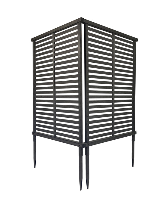 Enclo Privacy Screens Alpine 36-in W x 54-in H Charcoal Vinyl/Polyresin Outdoor Privacy Screen