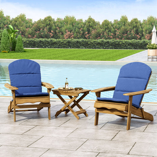 Christopher Knight Home Malibu Outdoor Acacia Wood Chat Set w  Water resistant Cushions