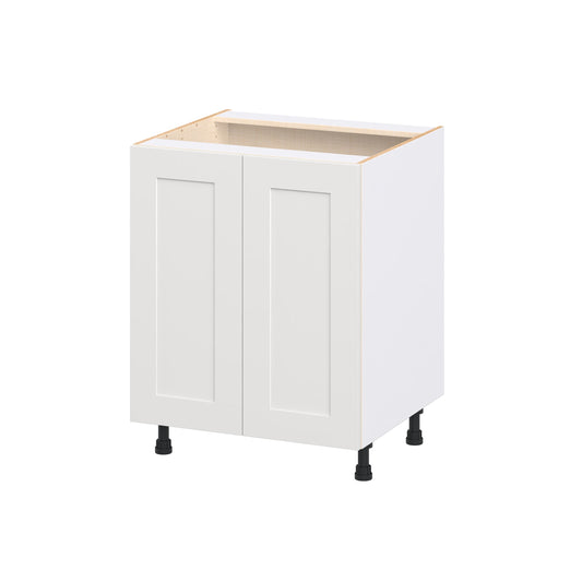 Hugo&Borg Jolie 27-in W x 34.5-in H x 24-in D Warm White Base Fully assembled Cabinet Recessed Panel