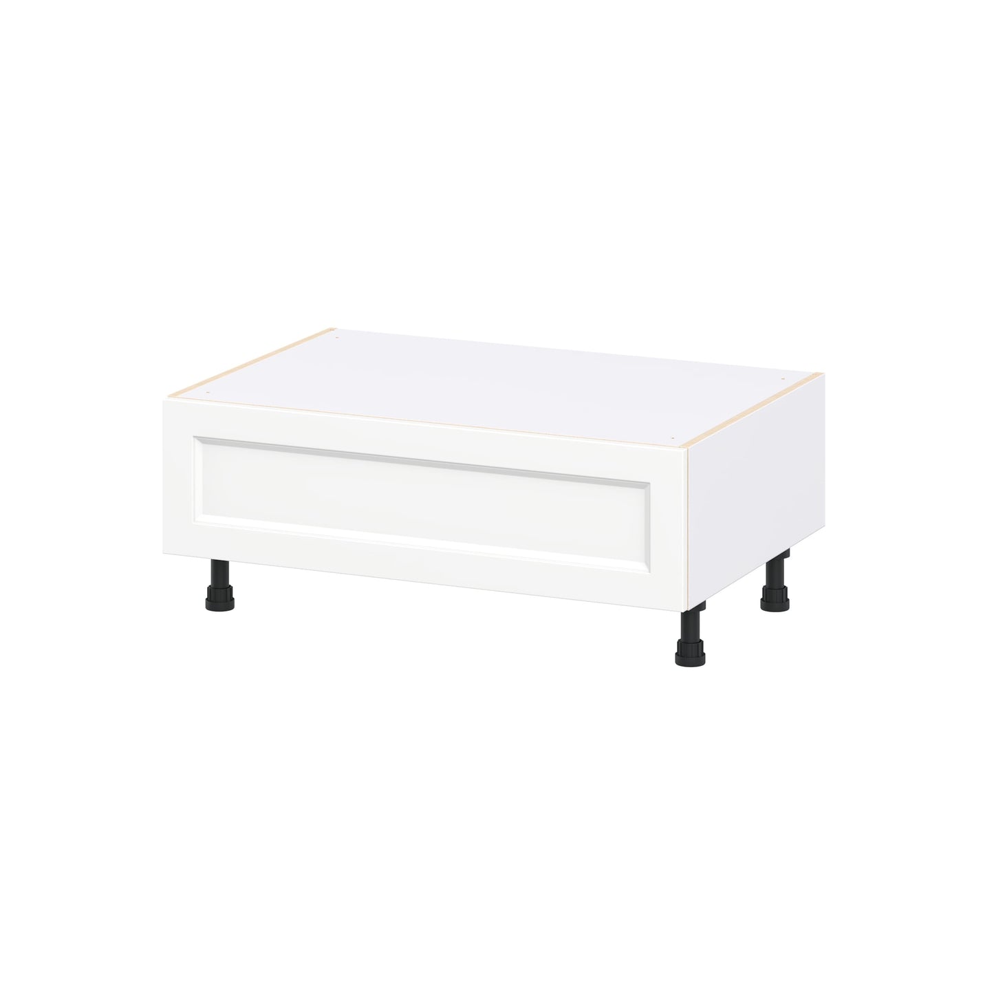 Hugo&Borg Riviera 36-in W x 14.5-in H x 24-in D Bright White Drawer Base Fully assembled Cabinet