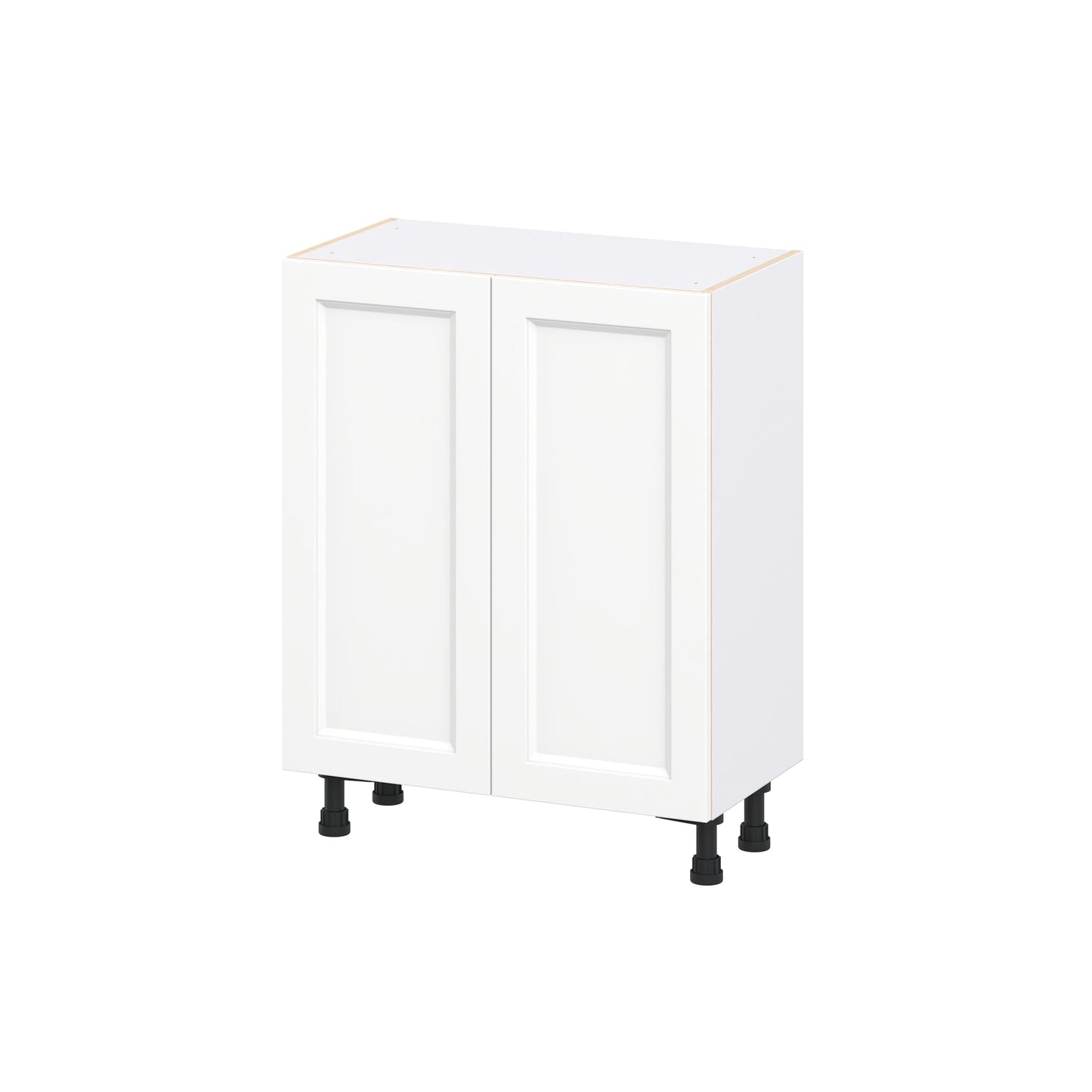 Hugo&Borg Riviera 27-in W x 34.5-in H x 14-in D Bright White Base Fully assembled Cabinet Recessed Panel