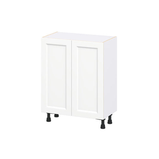 Hugo&Borg Riviera 27-in W x 34.5-in H x 14-in D Bright White Base Fully assembled Cabinet Recessed Panel