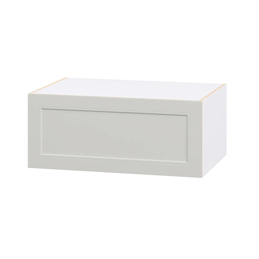 Hugo&Borg Belcourt 36-in W x 15-in H x 24-in D Painted Light Gray Wall Fully assembled Cabinet Recessed Panel