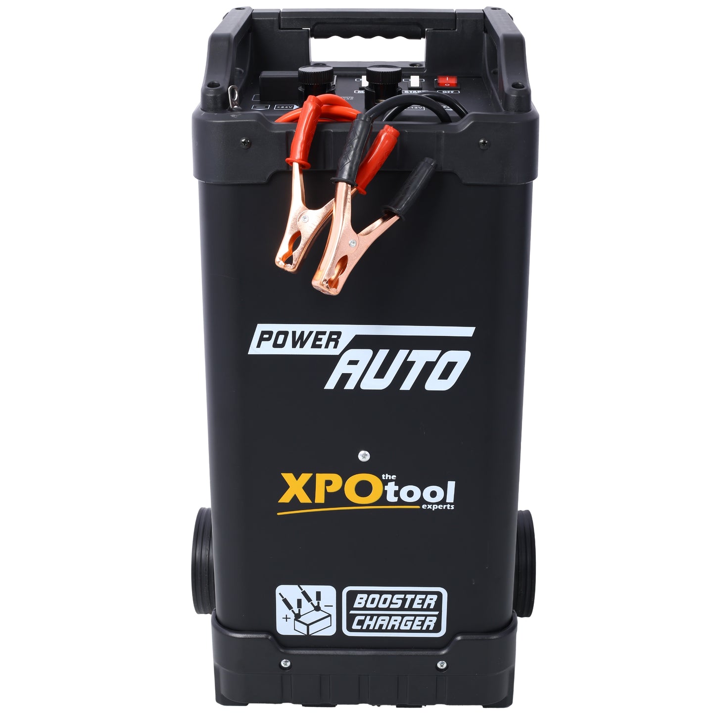 Tatayosi 12V 24V Wheeled Battery Charger Fully Automotive Battery Maintainer Jump Starter Dial Display Telescopic Handle