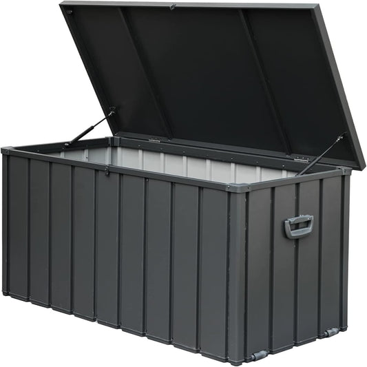 ToolCat 54.3-in L x 29.2-in 200-Gallon Dark Gray Metal Deck Box
