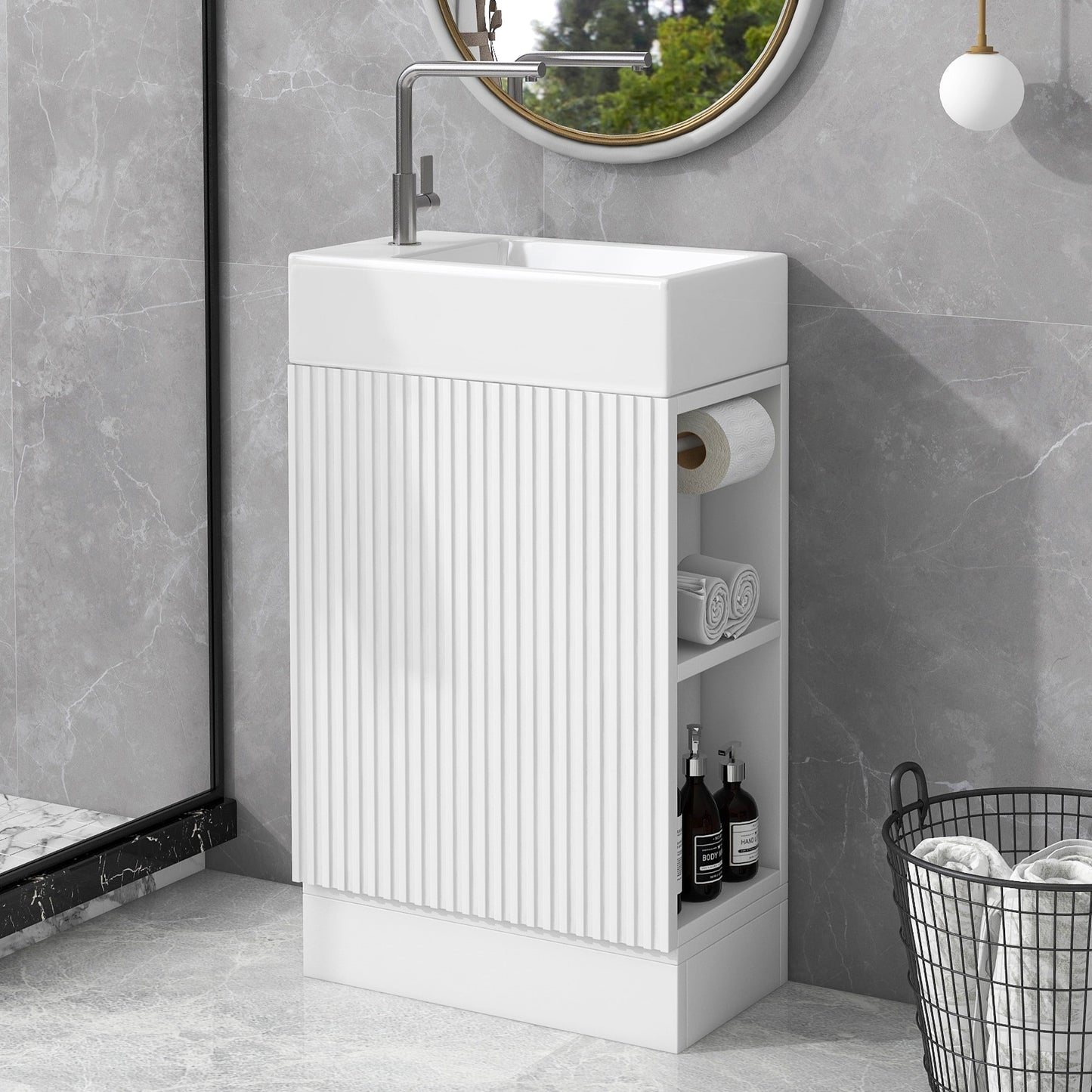 Dexmalle  18.6in Bathroom Vanity with Sink