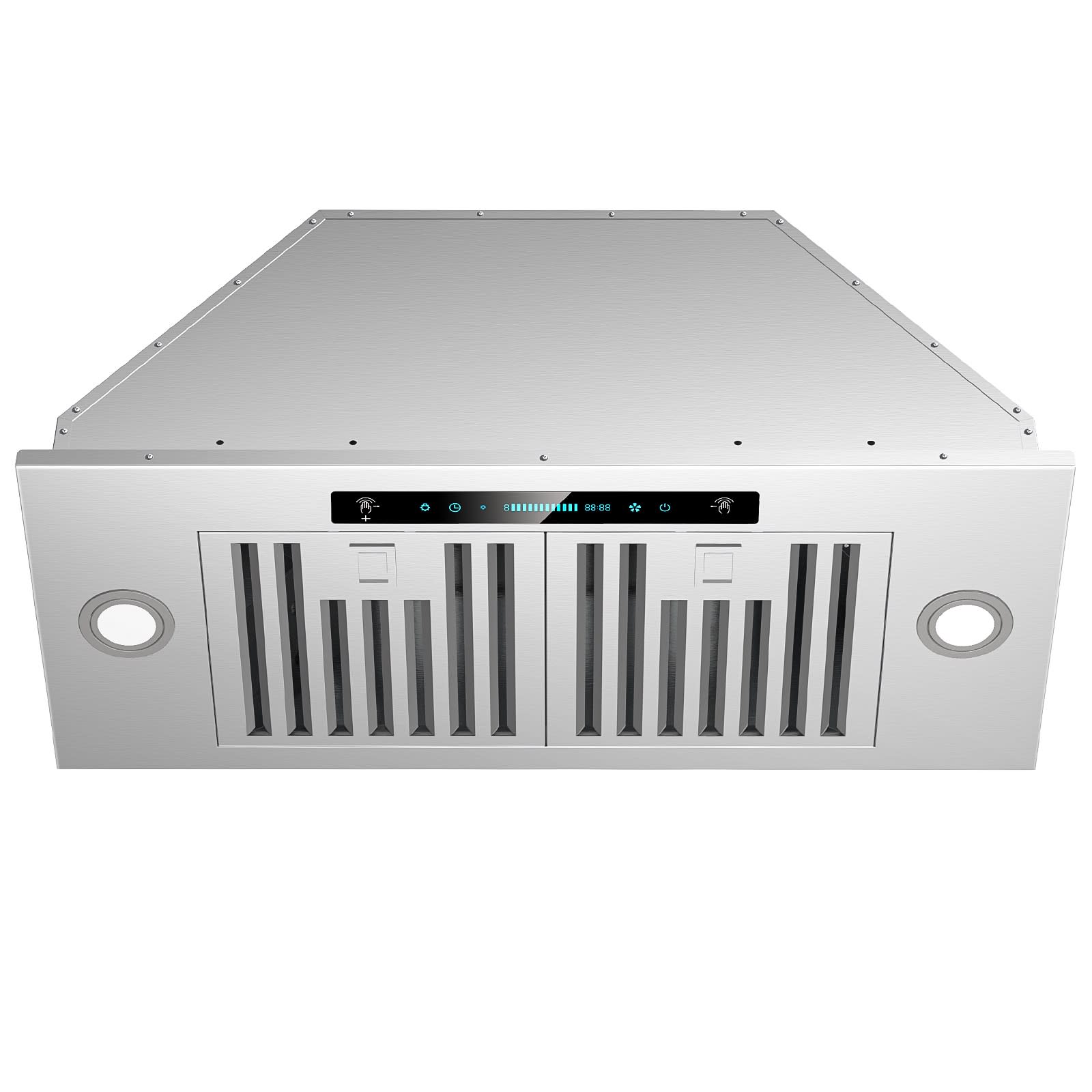 DIVAN  30IN 600CFM Insert Under Cabinet Stainless Range Hood with 4-Speed Gesture Control