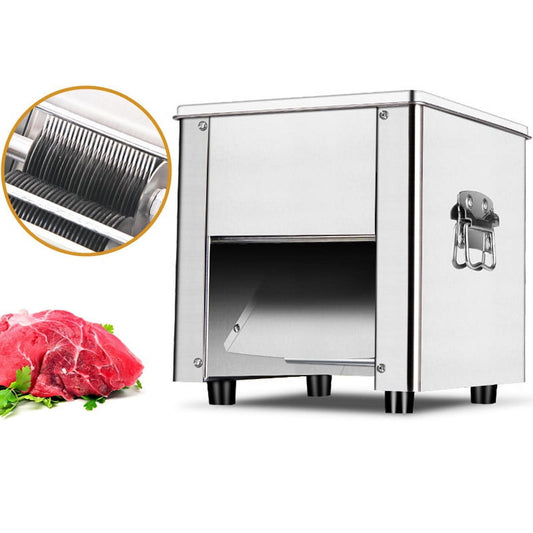 7MM Meat Slicer Cutter Fresh Meat Shredder Beef Cutting Machine Commercial 110V 310R/MIN 850W