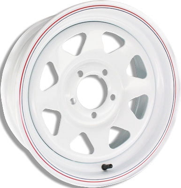8 Spoke Wheel Wht 14"X6" 5 On 4.5