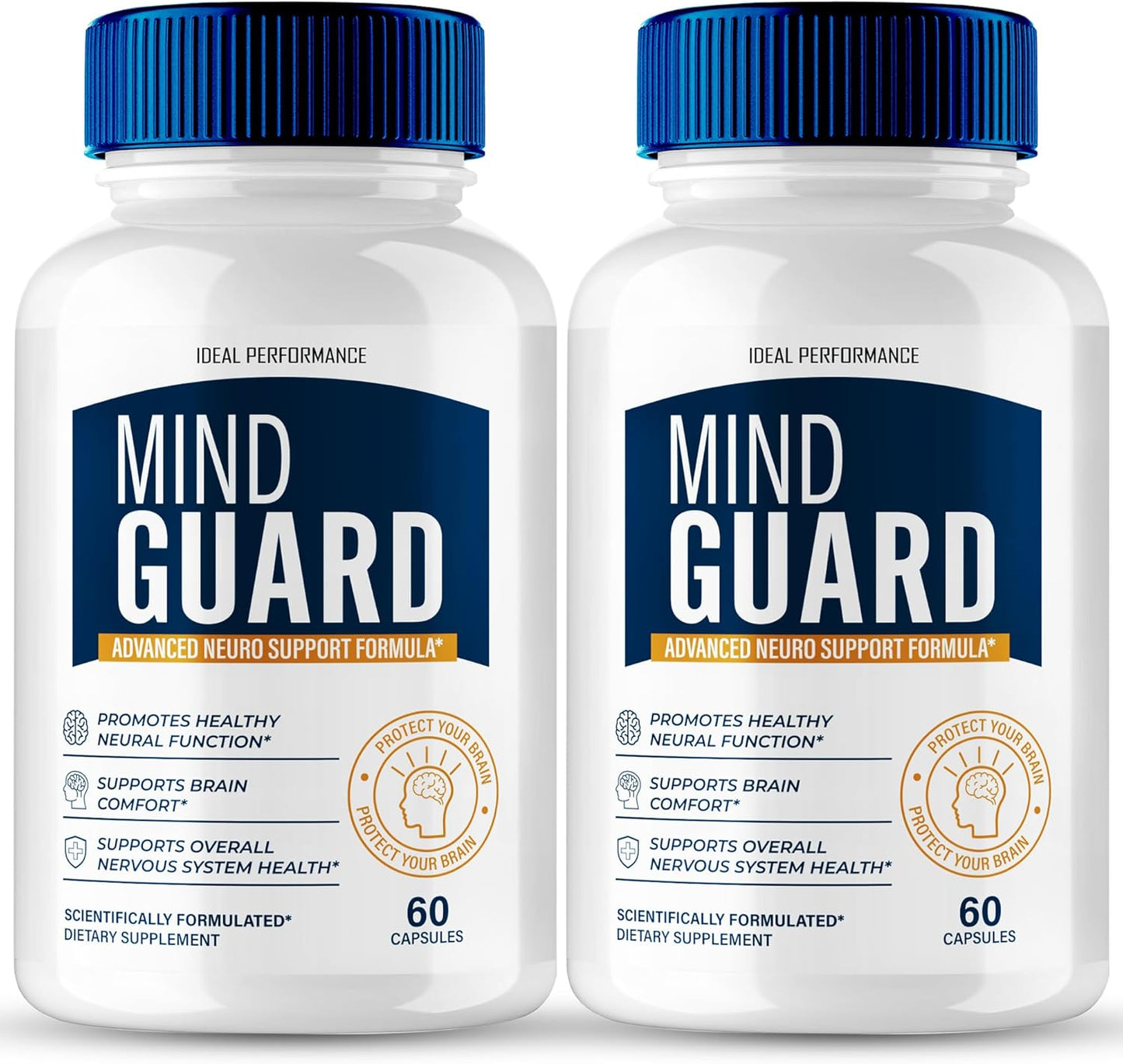 Mind Guard Brain Supplement Capsules, Official MindGuard Brain & Memory Pills, Advanced Nootropic Pills Brain Health Support, All Natural Mind Guard Cognitive Health & Function Reviews (2 Pack)
