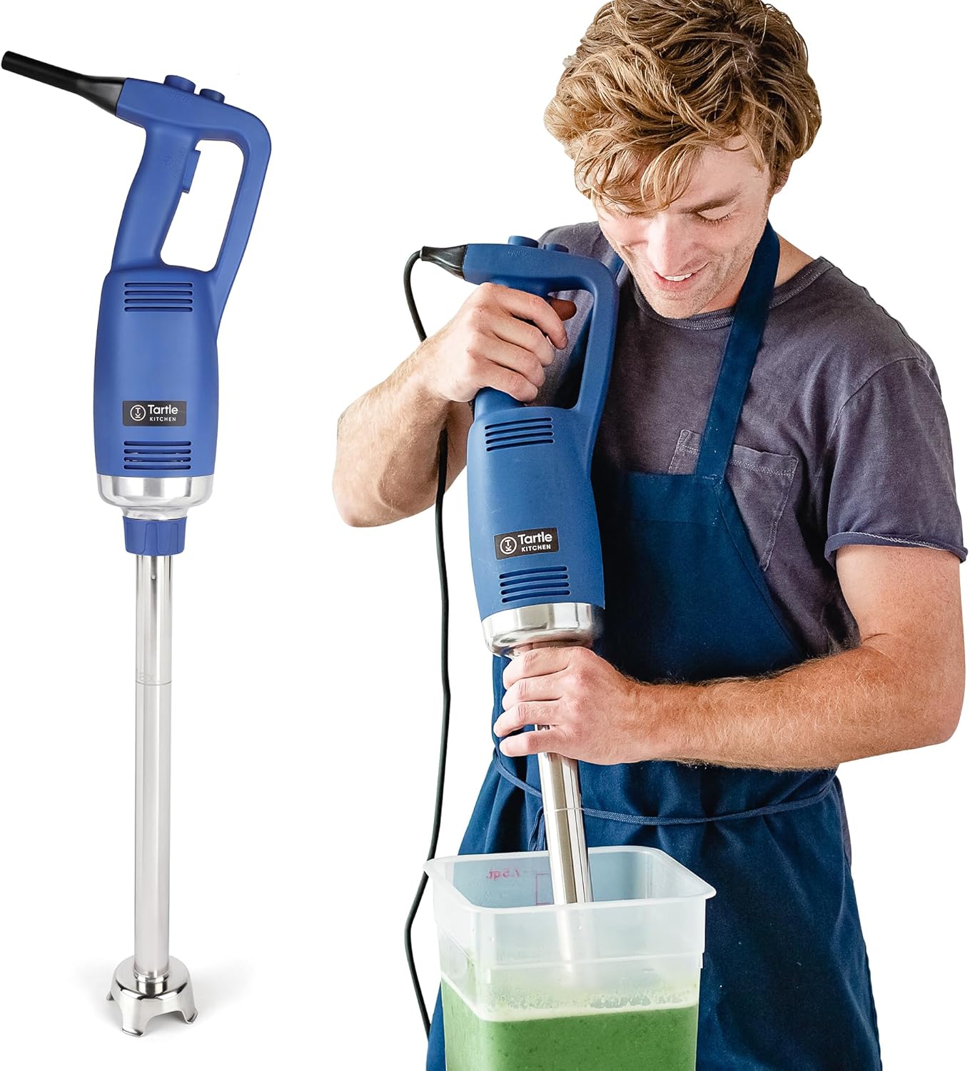 TK Commercial Immersion Blender, 750 Watt\/1 HP Variable Speed Motor, 20,000 RPM X-Heavy Duty with Performance Assurance - 20"