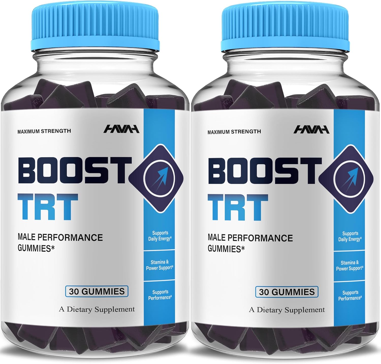 (2 Pack) Boost TRT Maximum Strength Performance Gummies BoostTRT Gummy Supplement, Boost TRT Maximum Strength Advanced Shilajit Multivitamin Supplement, BoostTRT Health Gummies (2 Month Supply)