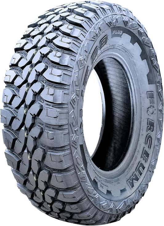 Forceum M/T 08 Plus Mud Off-Road Light Truck Radial Tire-LT265/75R16 265/75/16 265/75-16 123/120Q Load Range E LRE 10-Ply BSW Black Side Wall