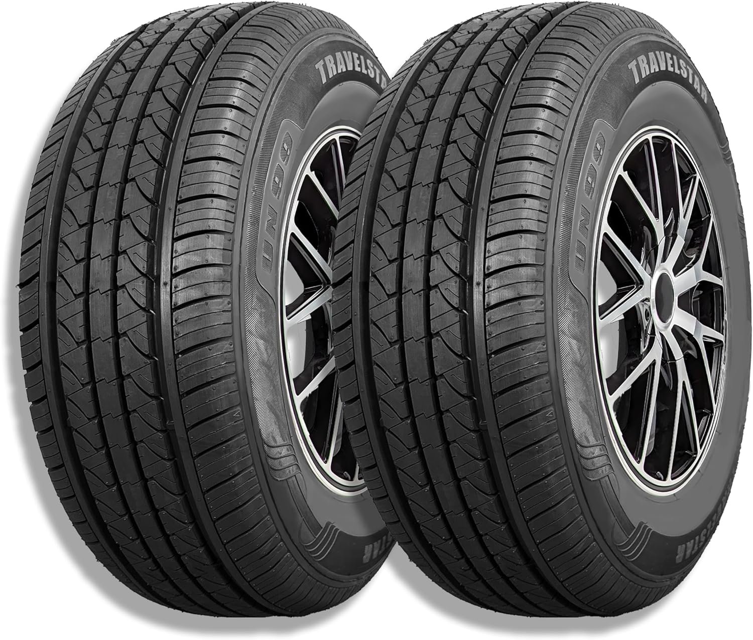 Set of 2 (Two) Travelstar UN99 All Season 175\/70R13 82T All Season Radial Passenger Car Tire 175\/70\/13 - Includes Road Hazard Warranty (Tire Only)