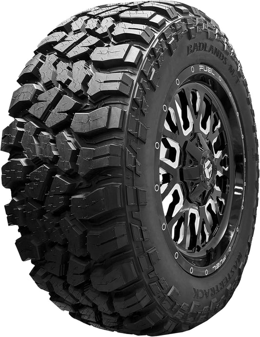 Mastertrack Badlands M\/T LT265\/70R17 10 Ply 123Q Load Range E Light Truck Mud Terrain Tire LT265\/70\/17 MT - Includes Road Hazard Warranty (Tire Only)