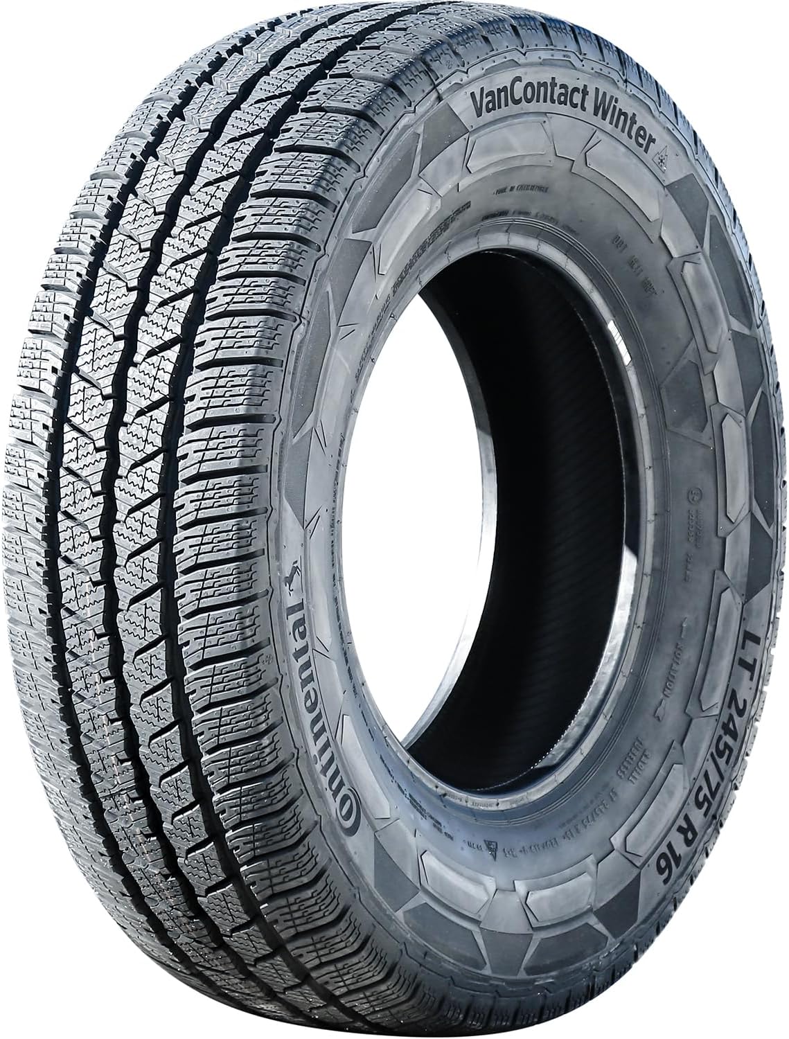 Continental VanContact Winter Highway Light Truck Radial Tire-LT245/75R16 245/75/16 245/75-16 120/116Q Load Range E LRE 10-Ply BSW Black Side Wall