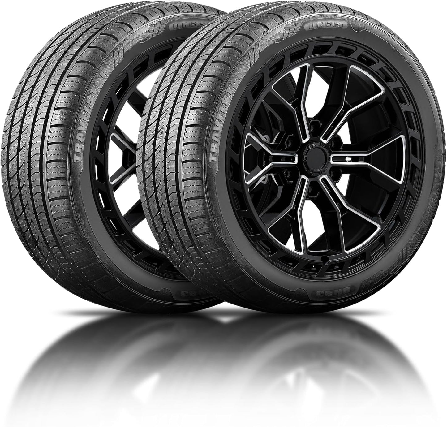 Set of 2 Travelstar UN33 225\/50R18 95V High Performance All Season Passenger Tires 225\/50\/18 HP Radial Mud Snow Car Tires (Tire Only)