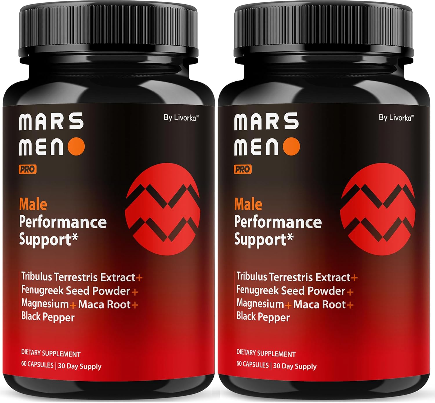 (2 Pack) Mars Men Pro - Official Mars Men Pro Supplement Natural Support Capsules, MarsMen Pro Vitamin Advanced Formula, Mars Man Pro Multivitamin Overall Health & Wellness, 120 Capsules for 2 Months