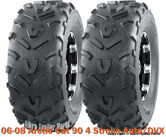 Set 2 WANDA ATV Tires 20X7-8 /6PR for 06-08 Arctic Cat 90 4 Stroke Auto/DVX