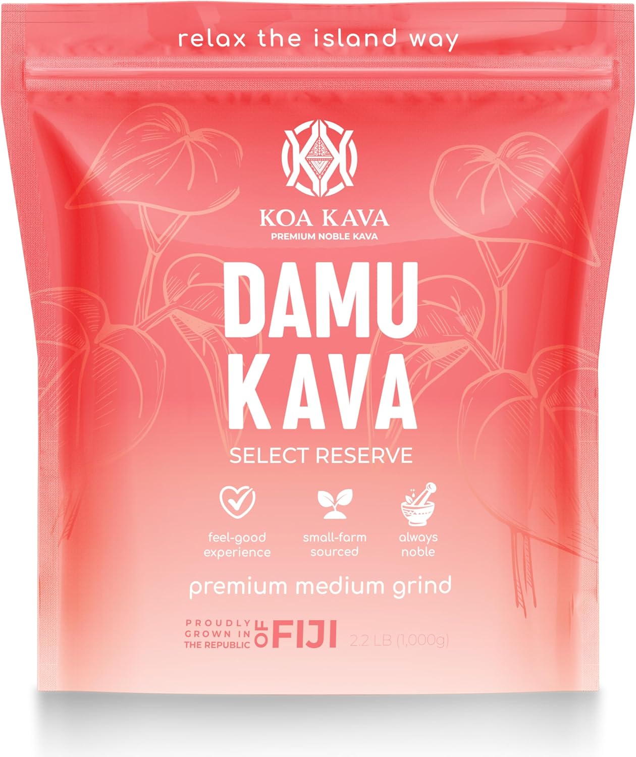 Damu Koa Kava Kava Powder \u2013 Premium Fijian Damu Noble Root, Strong, Heady 8 oz. (226g)
