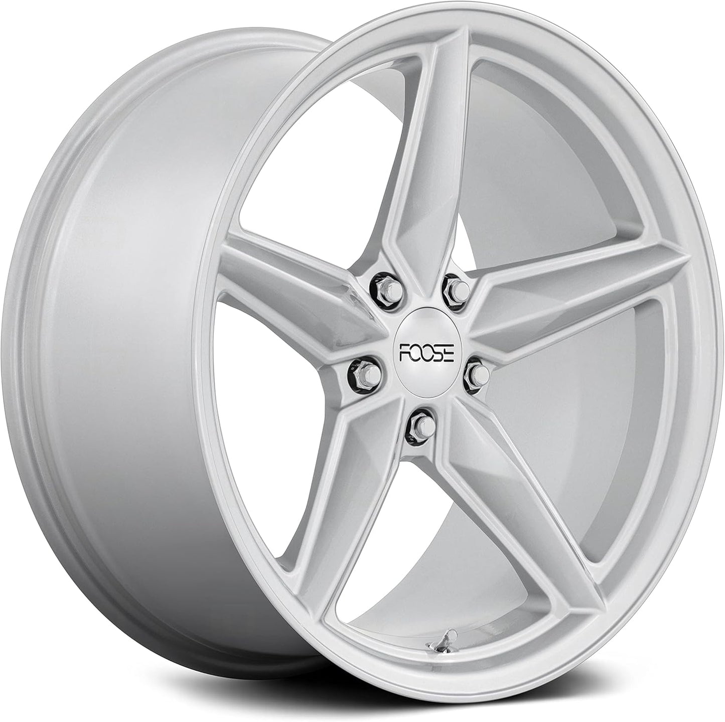 Foose 19x9.5 F174 CF8 Gloss Silver Wheel 5x120 (17mm)