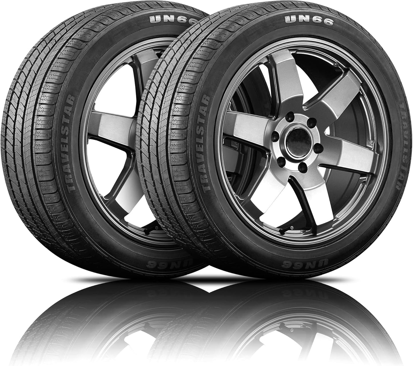 Set of 2 Travelstar UN66 215\/70R16 100H High Performance All Season Crossover CUV\/SUV Tire 215\/70\/16- Includes Road Hazard Warranty (Tire Only)