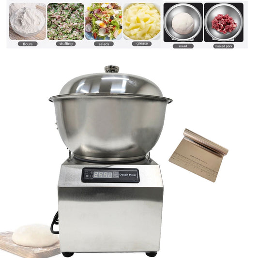 8KG Stainless Steel Automatic Dough Mixer Machine Detachable Food Mixing Machine Kitchen Blender