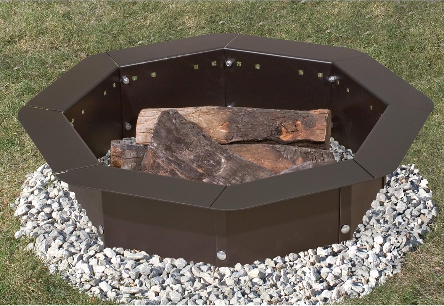 Pilot Rock Octa-Ring Steel Campfire Ring - 37in. Dia. Model Number IO-30/8