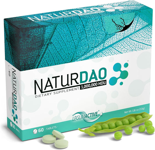 NATURDAO - 1,000,000 HDU - DAO Enzyme Supplement - Histamine Block - Diamine Oxidase - Food Intolerance - 60 Tablets
