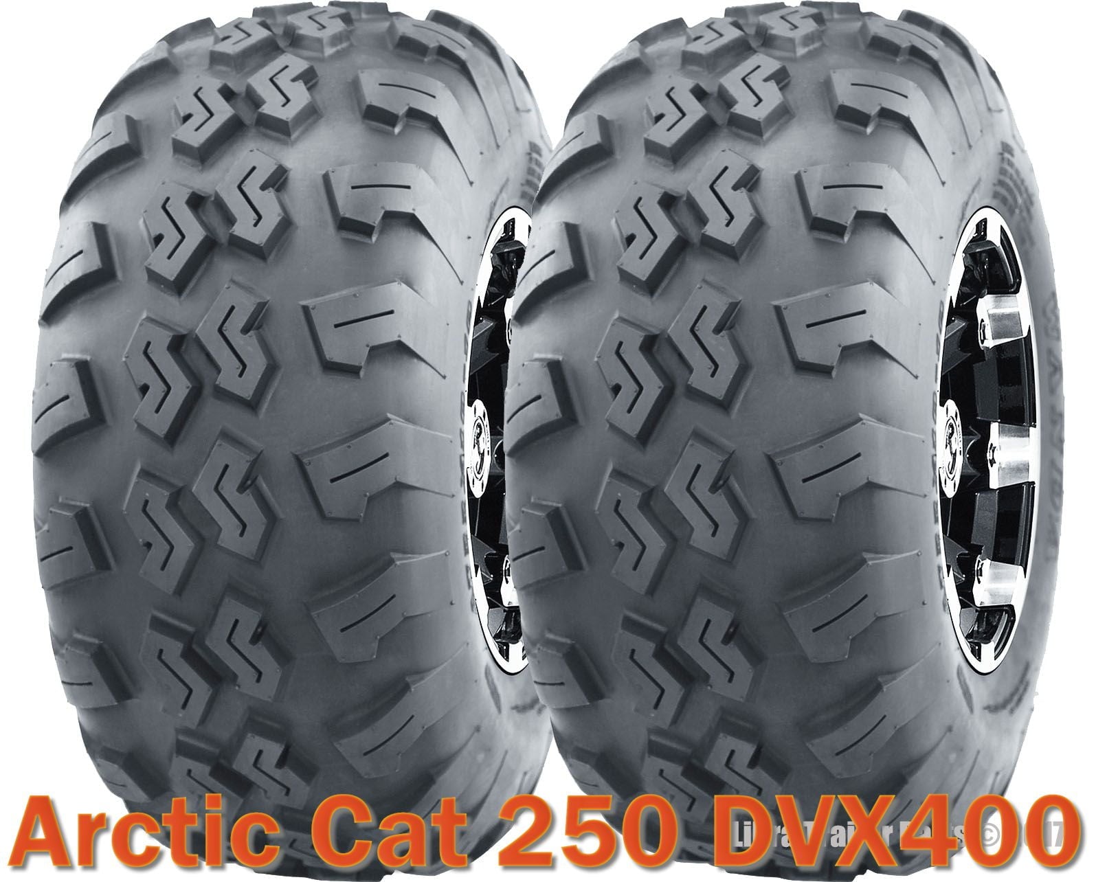 (2) 22x7-10 22x7x10 ATV front tires set Arctic Cat 250 DVX400