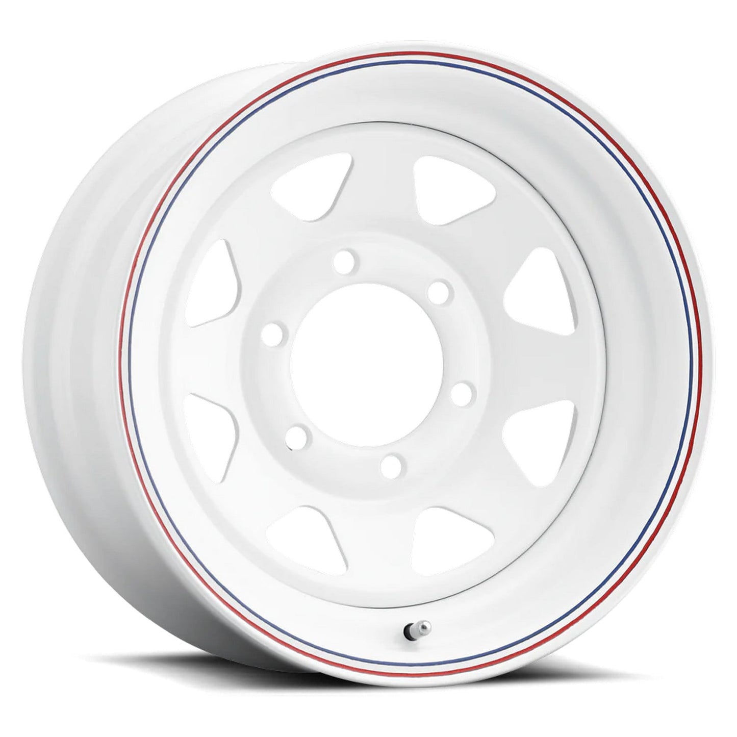 AWC 12" x 4" 80 White 8 Spoke Steel Trailer Wheel (8024012)