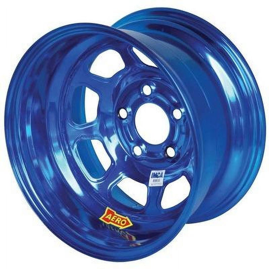 Aero Race Wheels 52-985030BLU, 15X8 3In 5.00 Blue Chrome Performance Racing