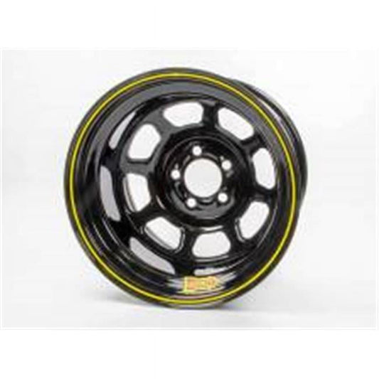 Aero Race Wheels 58-104740 15 x 10 in. 58 Series Rolled Wheel - Black - 4 in. Back Spacing
