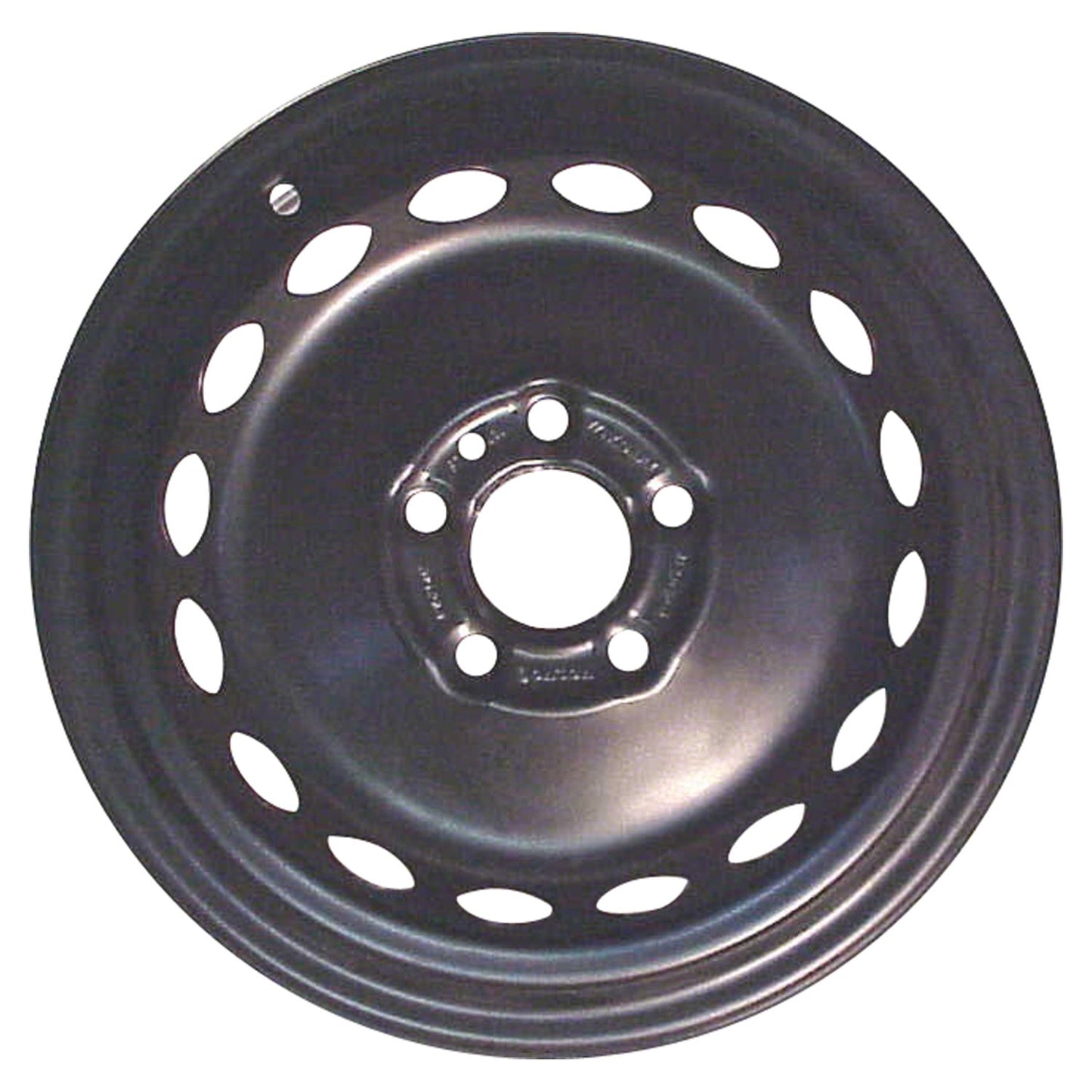 Aftermarket 1998-2000 Volvo S70  15x6.5 Steel Wheel, Rim Flat Black Full Face Painted - 70201
