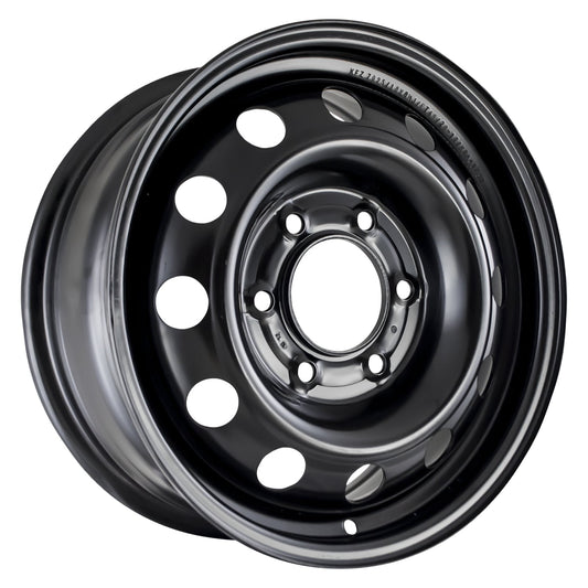 Aftermarket 2007-2010 Hyundai Entourage  16x6.5 Steel Wheel, Rim Flat Black Full Face Painted - 74583 alternate OE