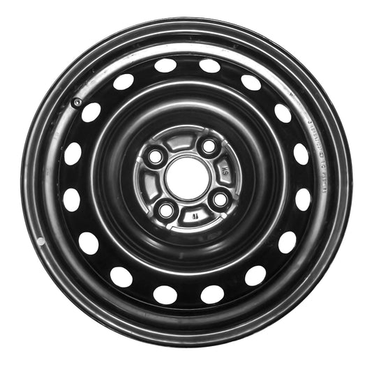 Aftermarket 2007-2011 Toyota Yaris 15 X 5.5 Steel Wheel; Replacement Black-69502