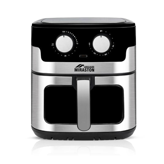 Air Fryer, Easy Dial Operation, Visible Cooking Window, Stainless Steel Air Fryer, Dishwasher-Safe, 1500W