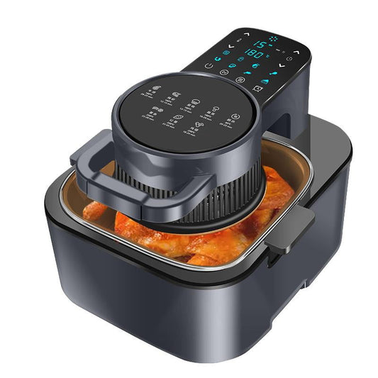 AirFryer 10QT, Gran Pantalla Táctil Digital 6 en 1, Ventana Visible, 1350W, Nuevo, Negro