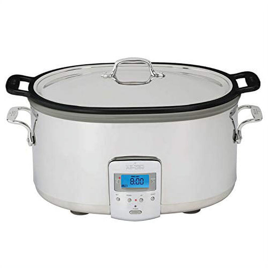 All-Clad Stainless Steel Slow Cooker with Aluminum Insert, 7 quart