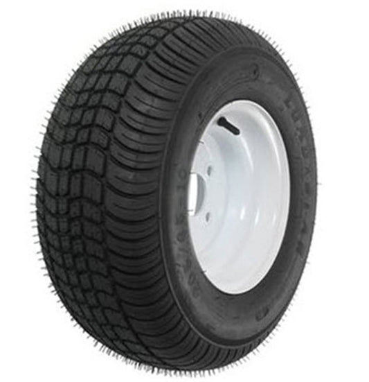 American Tire 3H350 205/65-10 Tire and Wheel (B) 5 Hole - White