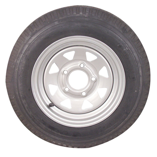 Americana Tire and Wheel 3S450 Economy Bias Tire and Wheel ST205/75D14 C/5-Hole - Galvanized Spoke Rim