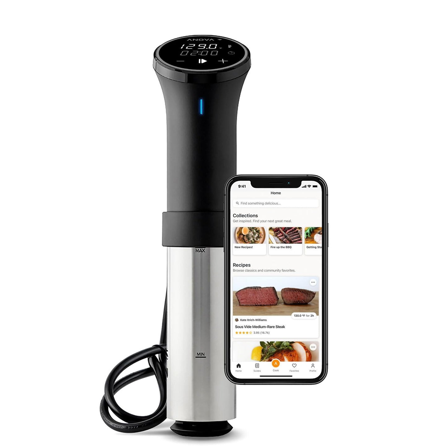 Anova Culinary Sous Vide Precision Cooker 3.0 (WiFi), 1100 Watts C80