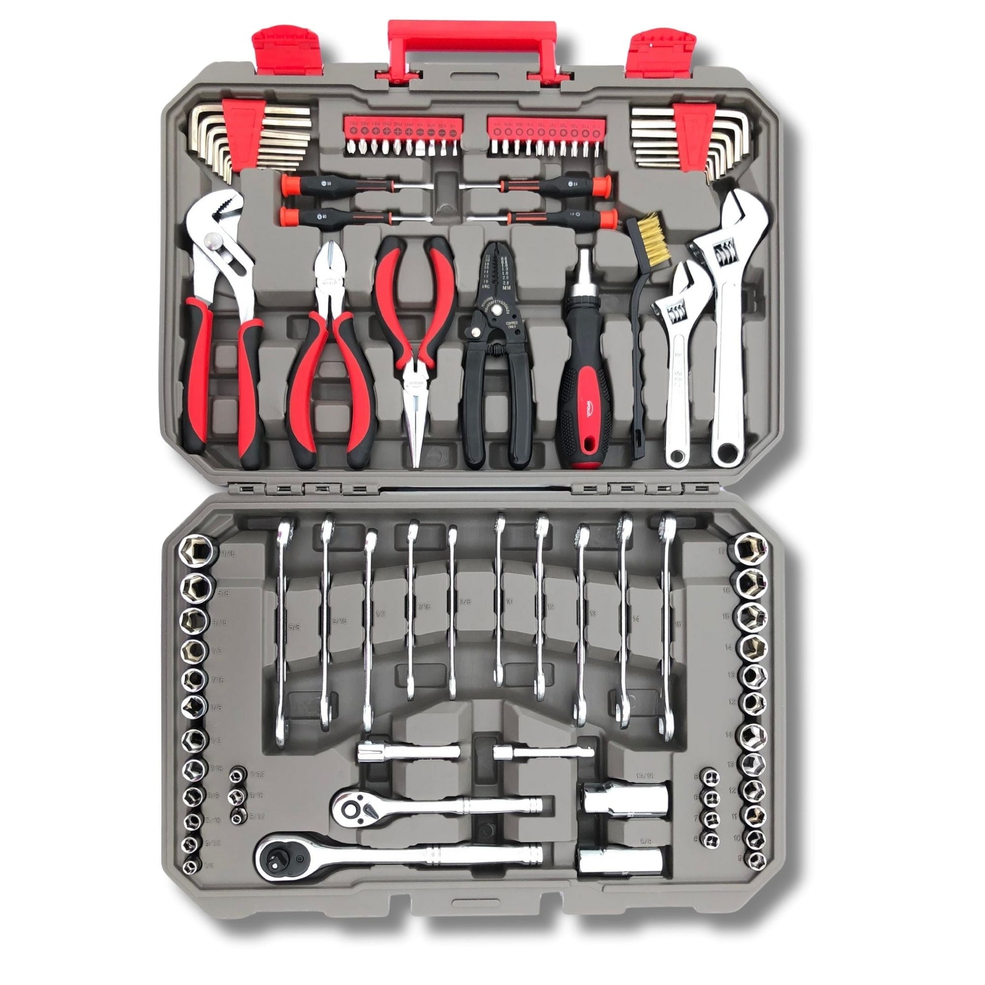 95 Piece Mechanics Tool Set in Metric and SAE for Small Engine, Mechanical and General Repairs  DT1242
