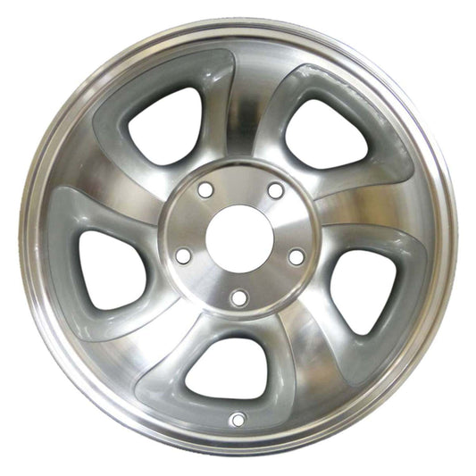 Auto Rim Shop New 15" Replacement Rim for Chevrolet S10 Truck 4x2 S10 Blazer 4x2 S10 Trailblazer 4x2 1998-2004 Wheel Machined with Silver 5063