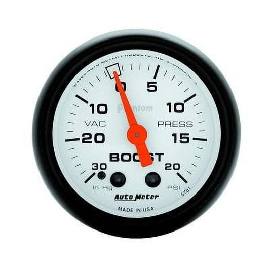 Autometer 5701, 2-1/16In Phantom Boost / Vacuum Gauge Performance Racing