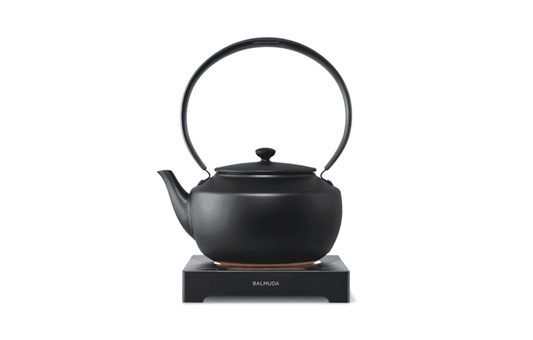 BALMUDA MoonKettle | Electric Kettle with Temp Control (122°F - 212°F) | HOLD & Keep Warm | 900ml (30 fl oz) | Soothing Ambient Light & Sound | Precision Pour Spout | Black