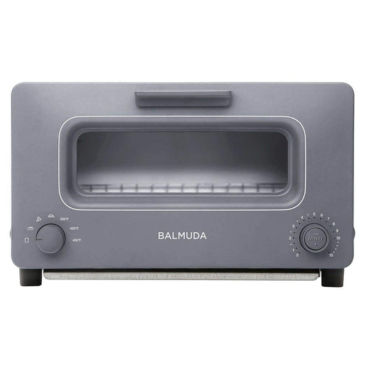 BALMUDA The Toaster | Steam Oven Toaster | 5 Cooking Modes - Sandwich Bread, Artisan Bread, Pizza, Pastry, Oven | Compact Design | Baking Pan | K01M-GW | Gray | US Version